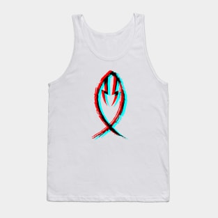 Retro 3D Glasses Style - Abe Sapien Tank Top